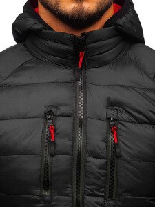 Bolf Herren Übergangsjacke Sport Jacke Schwarz  LY1019