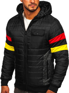 Bolf Herren Übergangsjacke Sport Jacke Schwarz  M10021