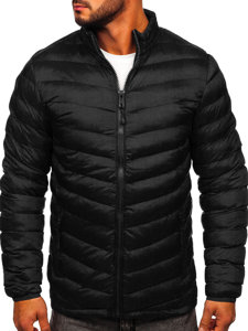 Bolf Herren Übergangsjacke Sport Jacke Schwarz  SM70