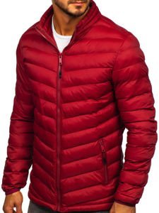 Bolf Herren Übergangsjacke Sport Jacke Weinrot  SM70