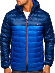 Bolf Herren Übergangsjacke Sportjacke Blau  1908