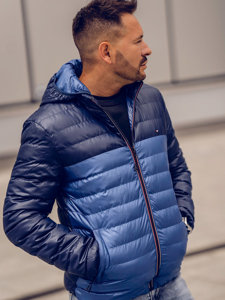 Bolf Herren Übergangsjacke Sportjacke Blau  1908A