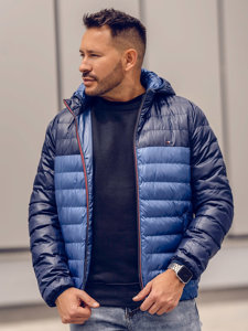 Bolf Herren Übergangsjacke Sportjacke Blau  1908A