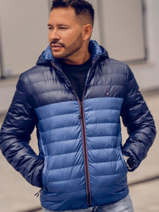 Bolf Herren Übergangsjacke Sportjacke Blau  1908A