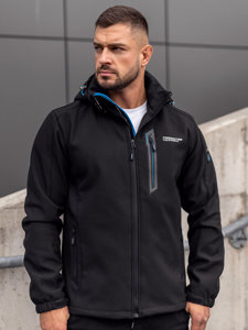 Bolf Herren Übergangskacje Sportjacke Schwarz-Blau  WX061A