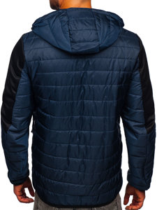 Bolf Herren Überganssjacke Steppjacke Dunkelblau  M10006