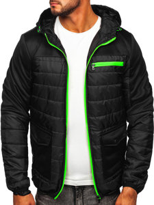 Bolf Herren Überganssjacke Steppjacke Schwarz  M10006