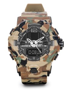 Bolf Herren Uhr Camo Braun  3261