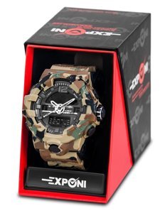 Bolf Herren Uhr Camo Braun  3261