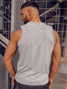 Bolf Herren Uni Tank Top Grau  1205A