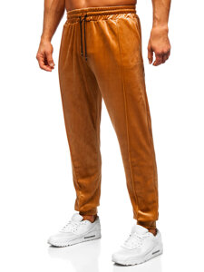 Bolf Herren Velours Zweiteiler Freizeitanzug Camel  0001A