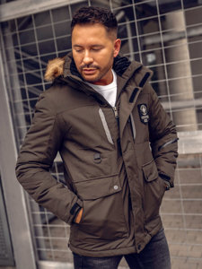 Bolf Herren WInterjacke Grün  1827A