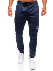 Bolf Herren Warme Hose Cargohose Jogger Pants Dunkelblau HW2206