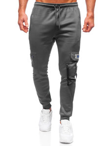 Bolf Herren Warme Hose Cargohose Jogger Pants Schwarzgrau  HW2206