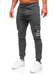 Bolf Herren Warme Hose Cargohose Jogger Pants Schwarzgrau  HW2207