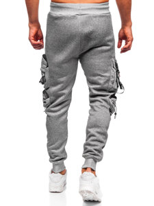 Bolf Herren Warme Sporthose Joggers Cargohose Grau  HSS342