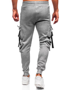 Bolf Herren Warme Sporthose Joggers Cargohose Grau  HSS347