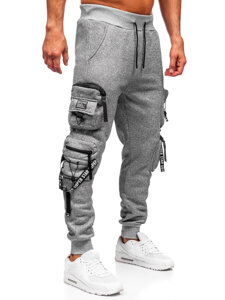 Bolf Herren Warme Sporthose Joggers Cargohose Grau  HSS350