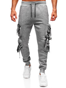 Bolf Herren Warme Sporthose Joggers Cargohose Grau  HSS350