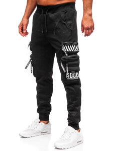 Bolf Herren Warme Sporthose Joggers Cargohose Schwarz  HSS339