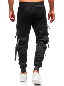 Bolf Herren Warme Sporthose Joggers Cargohose Schwarz  HSS340