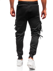 Bolf Herren Warme Sporthose Joggers Cargohose Schwarz  HSS342