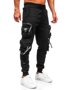 Bolf Herren Warme Sporthose Joggers Cargohose Schwarz  HSS350