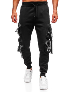 Bolf Herren Warme Sporthose Joggers Cargohose Schwarz  HSS350