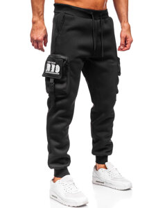 Bolf Herren Warme Sporthose Joggers Cargohose Schwarz  K23