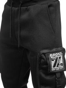 Bolf Herren Warme Sporthose Joggers Cargohose Schwarz  K23