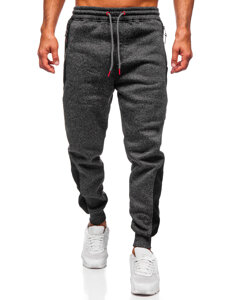 Bolf Herren Warme Sporthose Joggers Schwarzgrau  Q1100