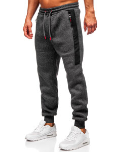 Bolf Herren Warme Sporthose Joggers Schwarzgrau  Q1102