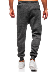 Bolf Herren Warme Sporthose Joggers Schwarzgrau  Q1102