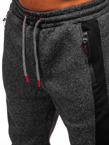 Bolf Herren Warme Sporthose Joggers Schwarzgrau  Q1102