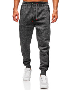 Bolf Herren Warme Sporthose Joggers Schwarzgrau  Q1200