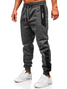 Bolf Herren Warme Sporthose Joggers Schwarzgrau  Q1200