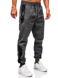 Bolf Herren Warme Sporthose Joggers Schwarzgrau  Q1200