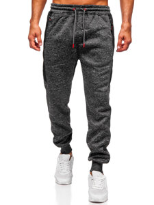 Bolf Herren Warme Sporthose Joggers Schwarzgrau  Q1201