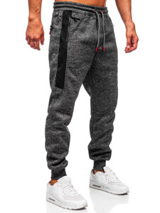 Bolf Herren Warme Sporthose Joggers Schwarzgrau  Q1201