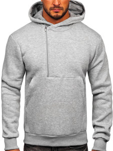 Bolf Herren Warmer Kapuzenpullover Dunkalgrau  02