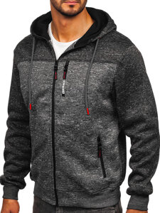 Bolf Herren Warmer Kapuzepullover Anthrazit  TC1308