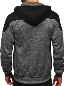 Bolf Herren Warmer Kapuzepullover Anthrazit  TC1310