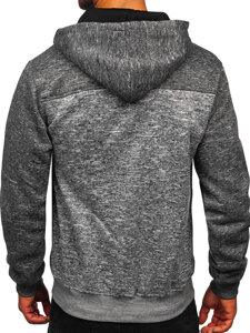 Bolf Herren Warmer Kapuzepullover Grau  TC1308