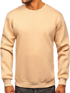 Bolf Herren Warmes Sweatshirt ohne Kapuze Beige 2001