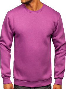 Bolf Herren Warmes Sweatshirt ohne Kapuze Violett  2001