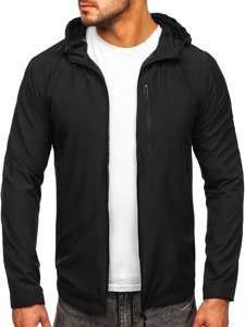 Bolf Herren Windbreaker Sportjacke Schwarz  HM142