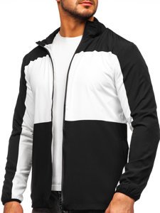 Bolf Herren Windjacke Windbreaker Sport Jacke Schwarz  HM094