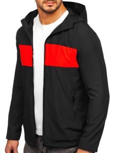 Bolf Herren Windjacke Windbreaker Sport Jacke Schwarz  HM147