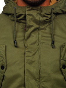 Bolf Herren Wintarjacke Parka Grün  1794