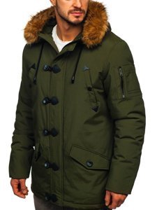 Bolf Herren Wintarjacke Parka Grün  1888